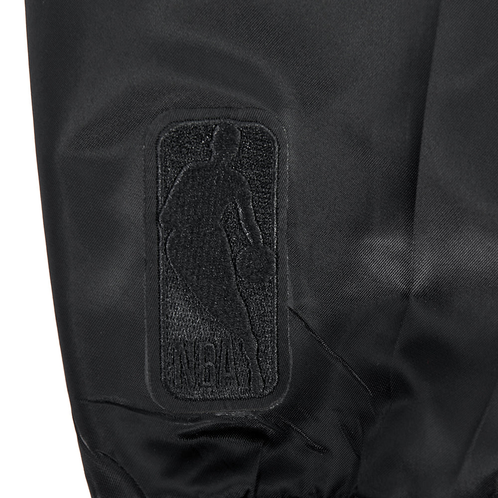 NBA TORONTO RAPTORS BLACKOUT MEN'S SATIN JACKET (BLACK)