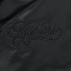 NBA TORONTO RAPTORS BLACKOUT MEN'S SATIN JACKET (BLACK)