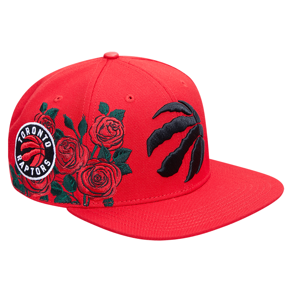 NBA TORONTO RAPTORS ROSES UNISEX SNAPBACK HAT (RED)