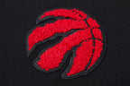 NBA TORONTO RAPTORS CLASSIC T-SHIRT EN JERSEY SIMPLE À COUPE CARRÉE POUR FEMME (NOIR)