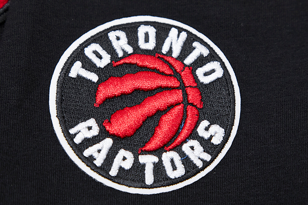 NBA TORONTO RAPTORS CLASSIC T-SHIRT EN JERSEY SIMPLE À COUPE CARRÉE POUR FEMME (NOIR)