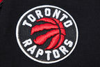 NBA TORONTO RAPTORS CLASSIC T-SHIRT EN JERSEY SIMPLE À COUPE CARRÉE POUR FEMME (NOIR)