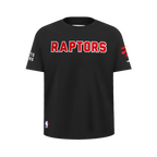 NBA TORONTO RAPTORS CLASSIC T-SHIRT EN JERSEY SIMPLE POUR GARÇON JUNIOR (NOIR)