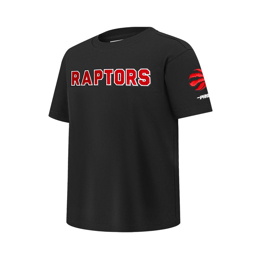 NBA TORONTO RAPTORS CLASSIC T-SHIRT EN JERSEY SIMPLE POUR GARÇON JUNIOR (NOIR)