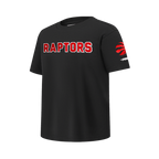NBA TORONTO RAPTORS CLASSIC T-SHIRT EN JERSEY SIMPLE POUR GARÇON JUNIOR (NOIR)
