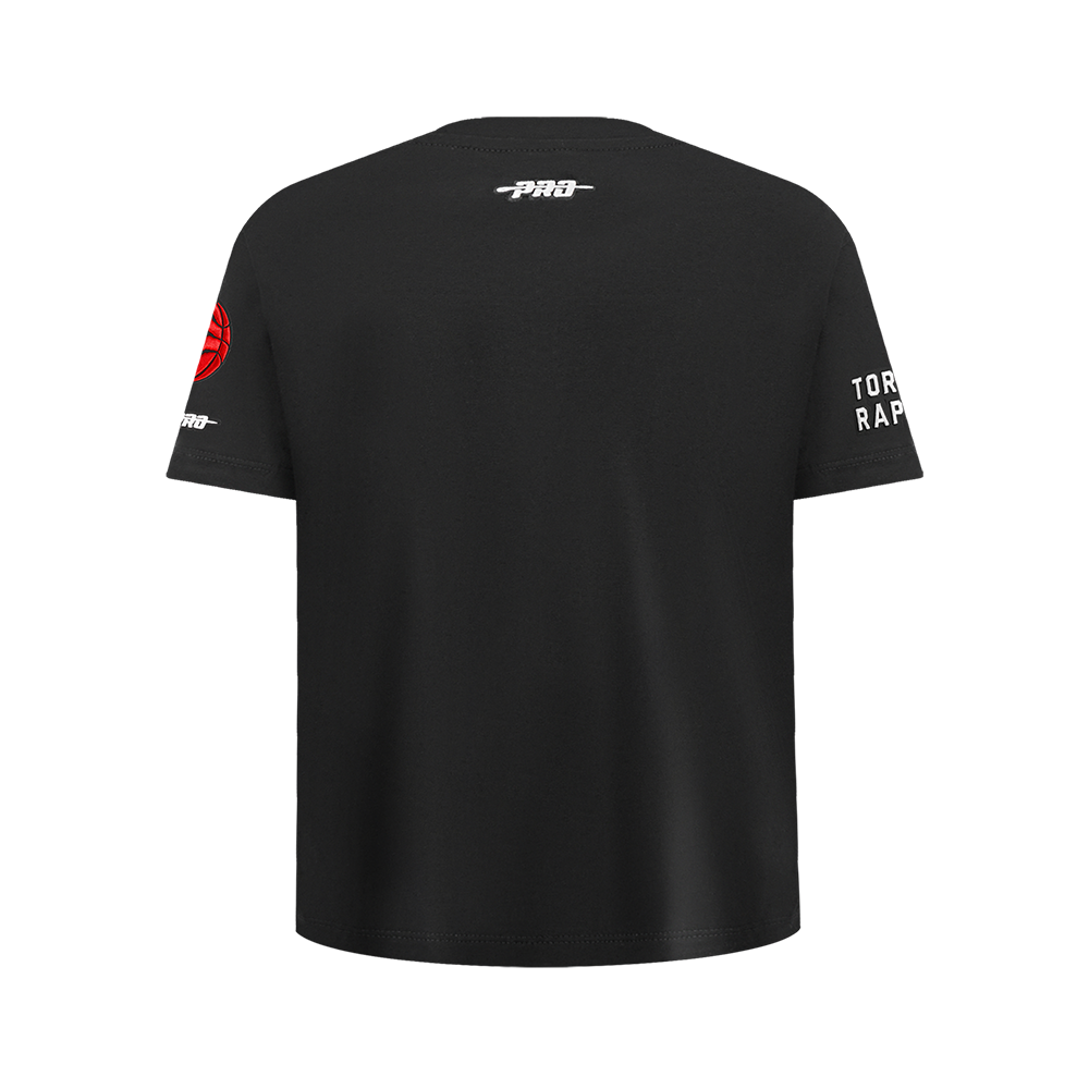 NBA TORONTO RAPTORS CLASSIC T-SHIRT EN JERSEY SIMPLE POUR GARÇON JUNIOR (NOIR)