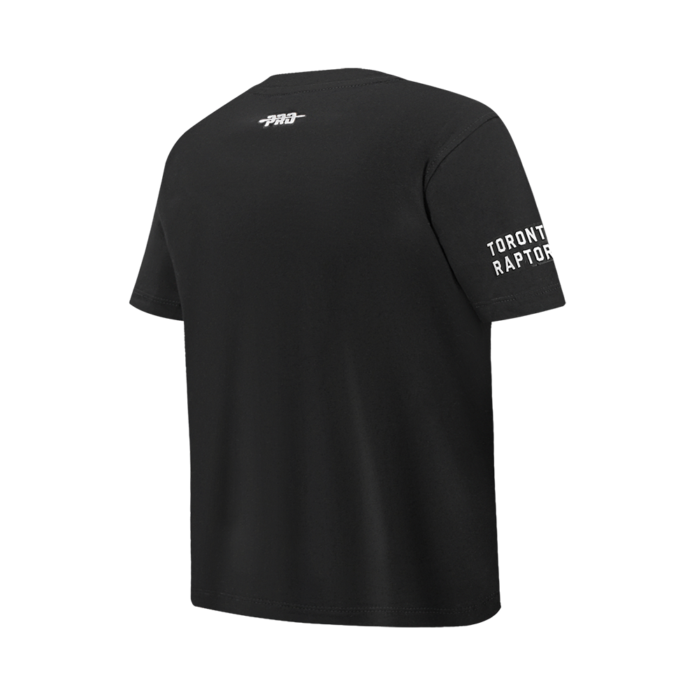 NBA TORONTO RAPTORS CLASSIC T-SHIRT EN JERSEY SIMPLE POUR GARÇON JUNIOR (NOIR)