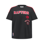 NBA TORONTO RAPTORS RETRO CLASSIC SINGLE JERSEY BIG BOY'S SINGLE JERSEY TAPING TEE (BLACK/RED)
