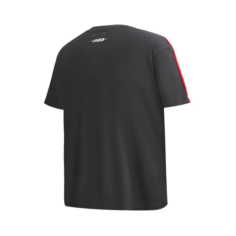 NBA TORONTO RAPTORS RETRO CLASSIC SINGLE JERSEY BIG BOY'S SINGLE JERSEY TAPING TEE (BLACK/RED)