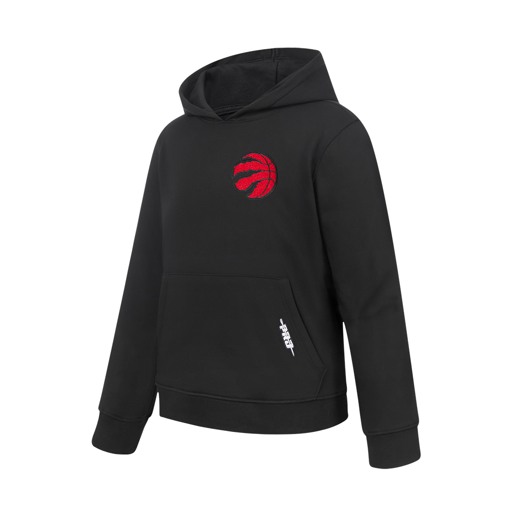 NBA TORONTO RAPTORS CLASSIC BIG BOYS FLEECE PULLOVER HOODIE (BLACK)