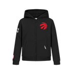 NBA TORONTO RAPTORS CLASSIC BIG BOY'S FLC FZ PO HOODIE (BLACK)