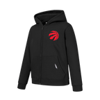 NBA TORONTO RAPTORS CLASSIC BIG BOY'S FLC FZ PO HOODIE (BLACK)