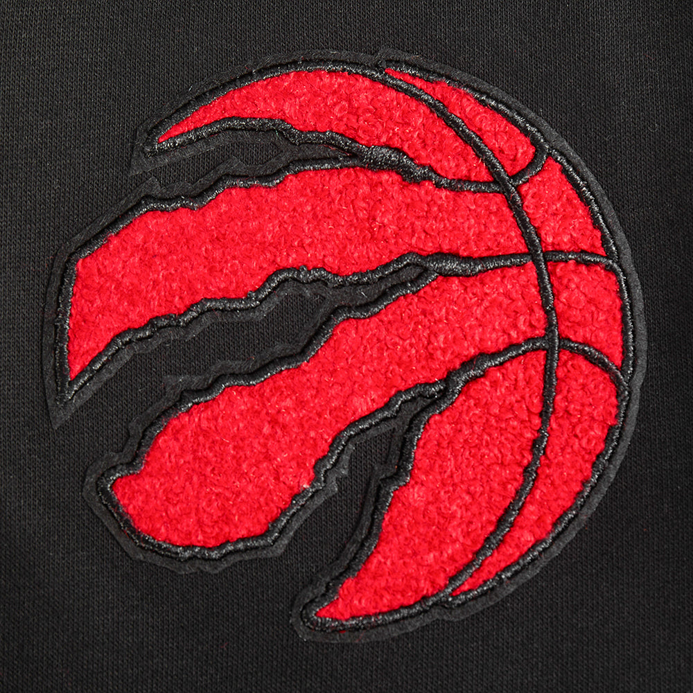 NBA TORONTO RAPTORS CLASSIC BIG BOY'S FLC FZ PO HOODIE (BLACK)