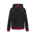 NBA TORONTO RAPTORS RETRO CLASSIC BIG BOY'S RIB FLEECE PULLOVER HOODIE (BLACK/RED/BLACK)
