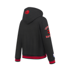 NBA TORONTO RAPTORS RETRO CLASSIC BIG BOY'S RIB FLEECE PULLOVER HOODIE (BLACK/RED/BLACK)