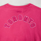 NBA TORONTO RAPTORS CHANDAIL À COL ROND TRIPLE ROSE EN MOLLETON POUR FILLE JUNIOR (VIOLET BETTERAVE)