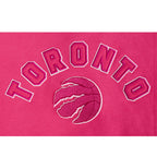NBA TORONTO RAPTORS CHANDAIL À COL ROND TRIPLE ROSE EN MOLLETON POUR FILLE JUNIOR (VIOLET BETTERAVE)
