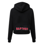 NBA TORONTO RAPTORS CLASSIC CHANDAIL À CAPUCHON COURT EN MOLLETON POUR FEMME (NOIR)
