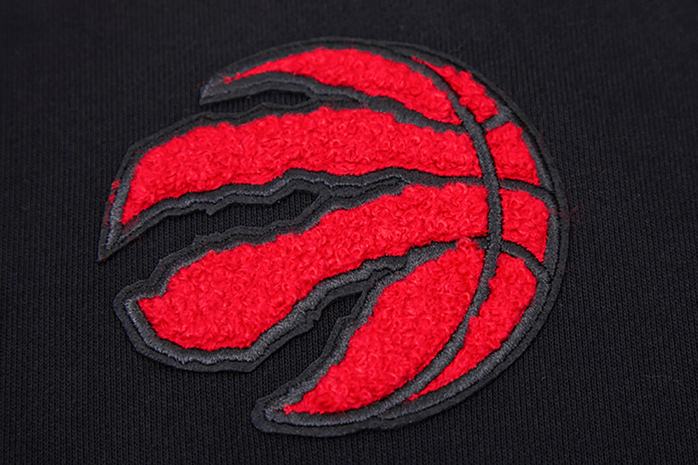 NBA TORONTO RAPTORS CLASSIC CHANDAIL À CAPUCHON COURT EN MOLLETON POUR FEMME (NOIR)