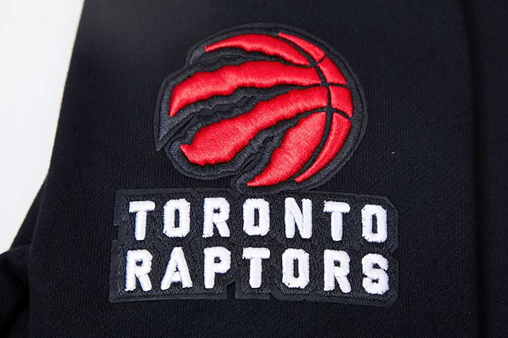 NBA TORONTO RAPTORS CLASSIC CHANDAIL À CAPUCHON COURT EN MOLLETON POUR FEMME (NOIR)