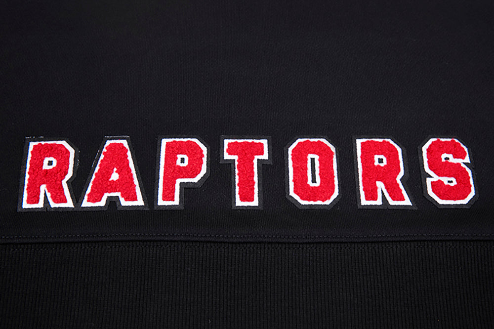 NBA TORONTO RAPTORS CLASSIC CHANDAIL À CAPUCHON COURT EN MOLLETON POUR FEMME (NOIR)