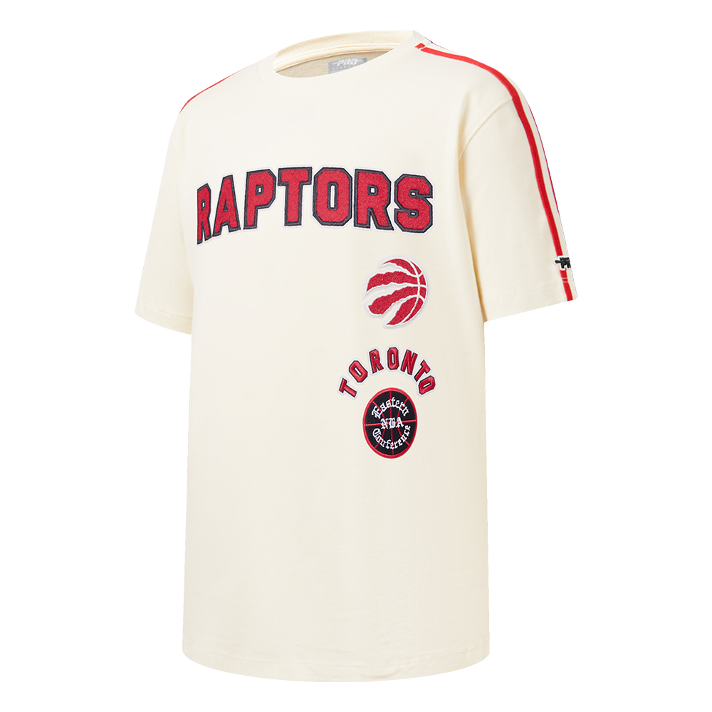 NBA TORONTO RAPTORS RETRO CLASSIC LITTLE BOYS SHORT SLEEVE TAPING TEE (BLACK/RED)