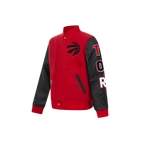 NBA TORONTO RAPTORS CLASSIC BLOUSON COLLÉGIAL EN LAINE POUR GARÇON ENFANT (ROUGE/NOIR)