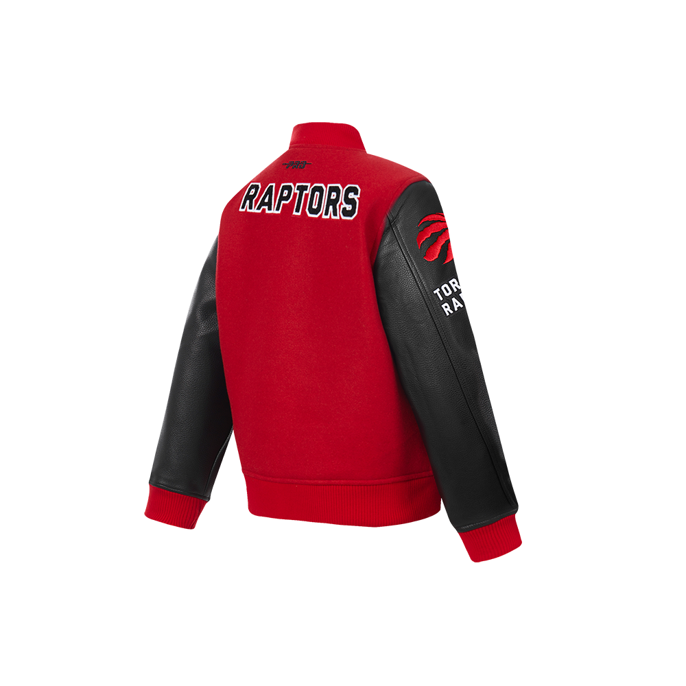 NBA TORONTO RAPTORS CLASSIC BLOUSON COLLÉGIAL EN LAINE POUR GARÇON ENFANT (ROUGE/NOIR)