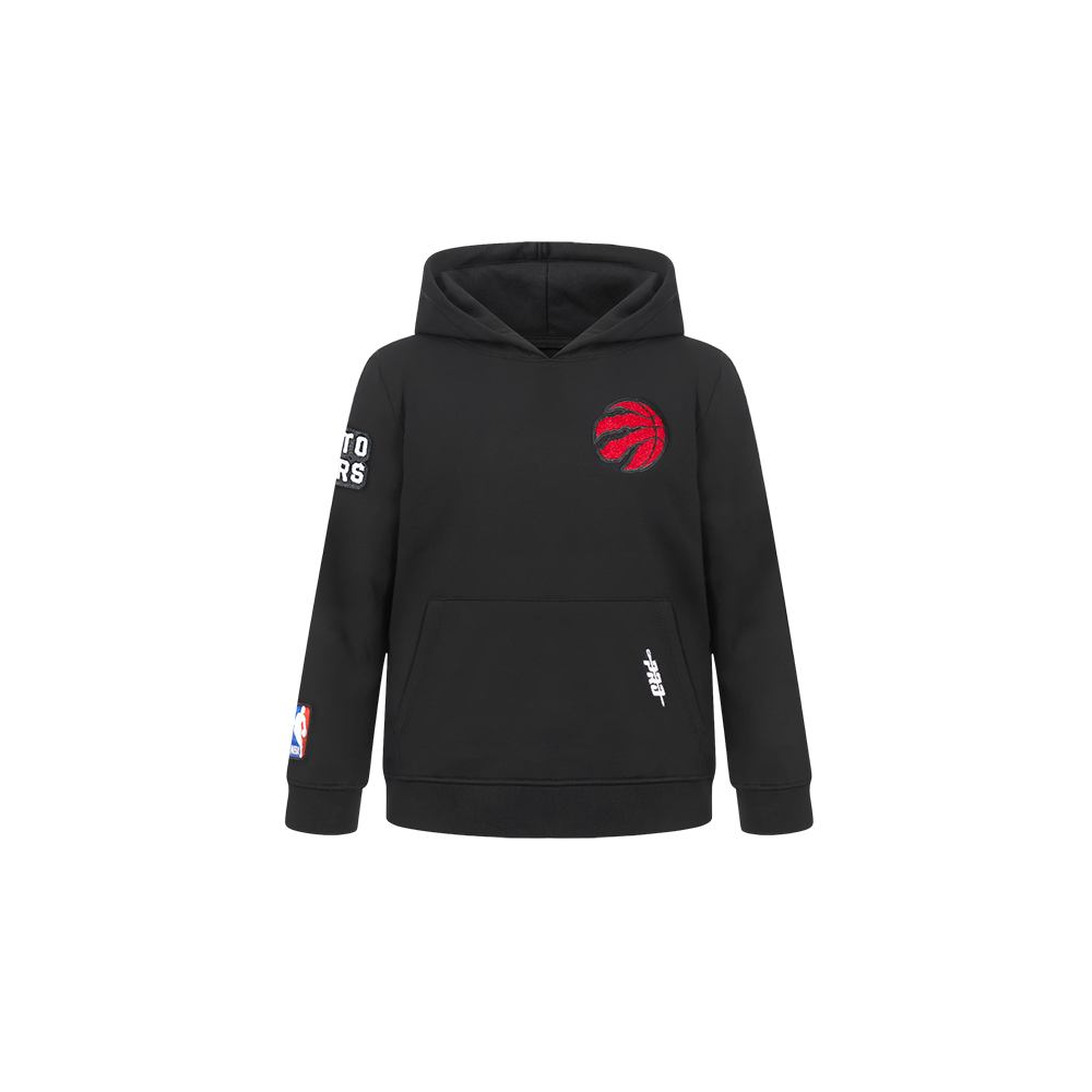 NBA TORONTO RAPTORS CLASSIC CHANDAIL À CAPUCHON EN MOLLETON POUR GARÇON BAMBIN (NOIR)