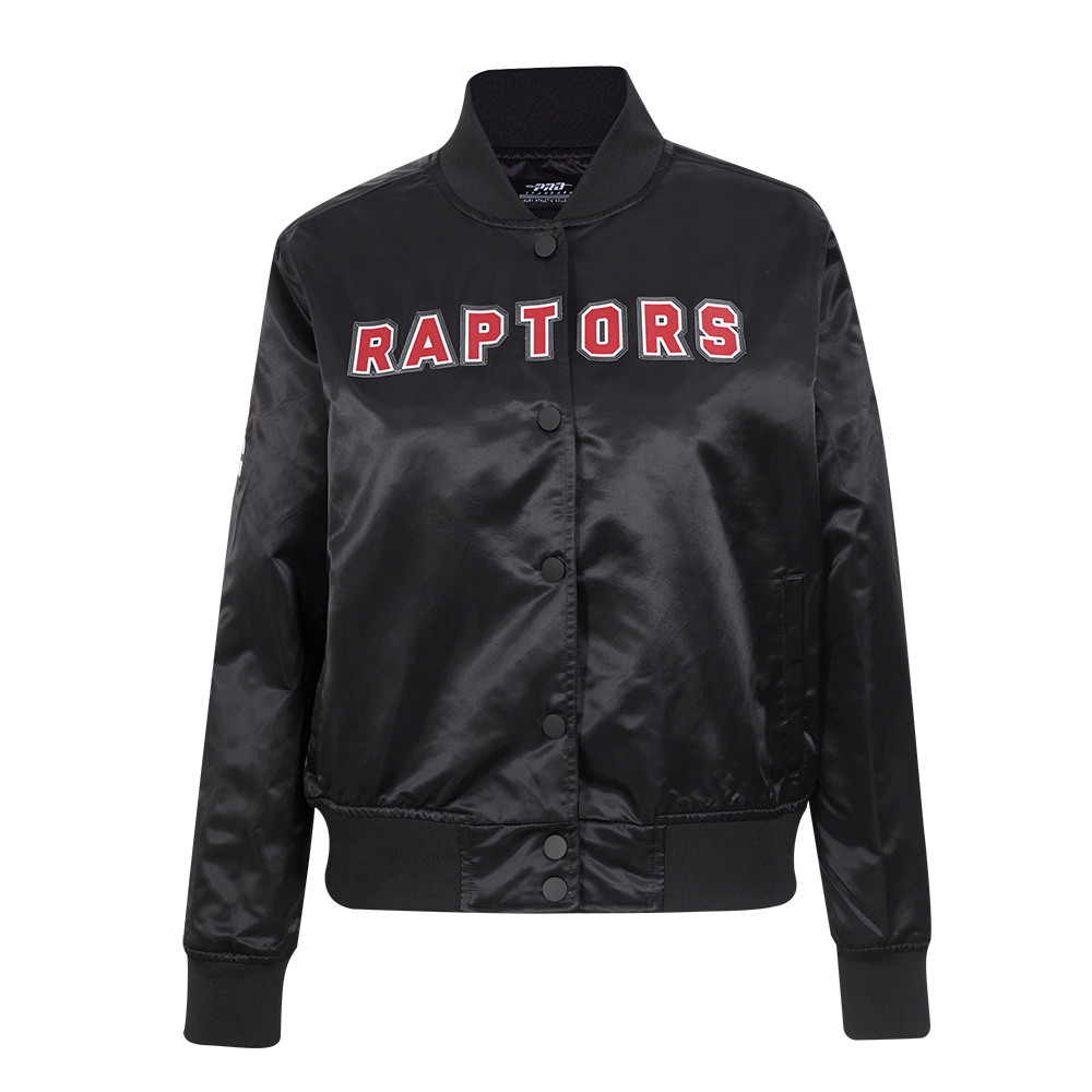 NBA TORONTO RAPTORS CLASSIC BLOUSON EN SATIN POUR FEMME (NOIR)