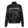 NBA TORONTO RAPTORS CLASSIC BLOUSON EN SATIN POUR FEMME (NOIR)