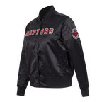NBA TORONTO RAPTORS CLASSIC BLOUSON EN SATIN POUR FEMME (NOIR)