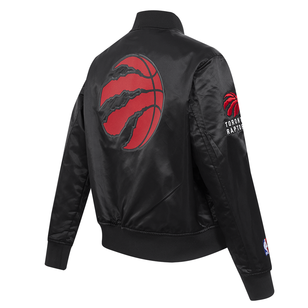 NBA TORONTO RAPTORS CLASSIC BLOUSON EN SATIN POUR FEMME (NOIR)