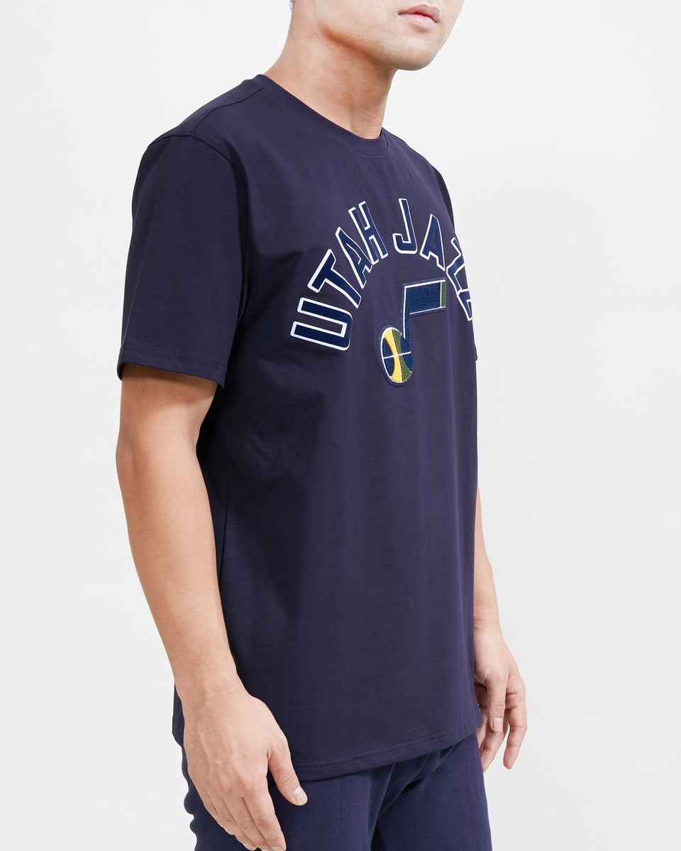 NBA UTAH JAZZ CLASSIC BRISTLE MEN'S TEE (MIDNIGHT NAVY)