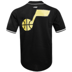NBA UTAH JAZZ CLASSIC MAILLOT À BOUTONS EN FILET POUR HOMME (NOIR)