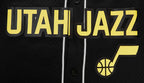 NBA UTAH JAZZ CLASSIC MAILLOT À BOUTONS EN FILET POUR HOMME (NOIR)