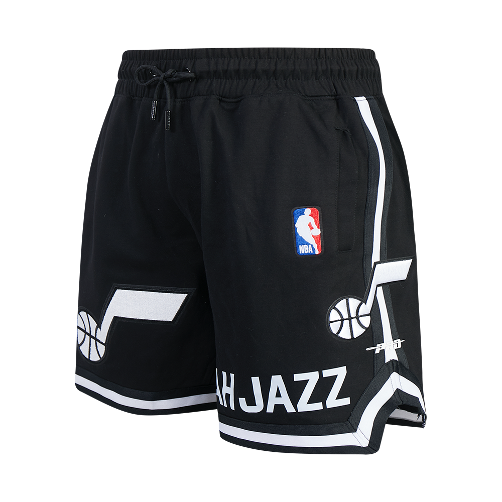 NBA UTAH JAZZ CLASSIC LOGO SHORT DE SPORT POUR HOMME (NOIR)