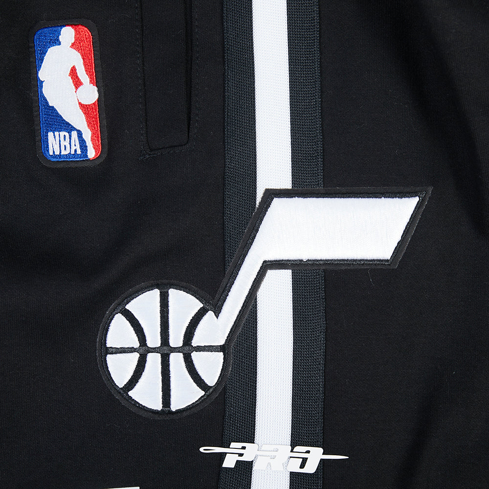 NBA UTAH JAZZ CLASSIC LOGO SHORT DE SPORT POUR HOMME (NOIR)