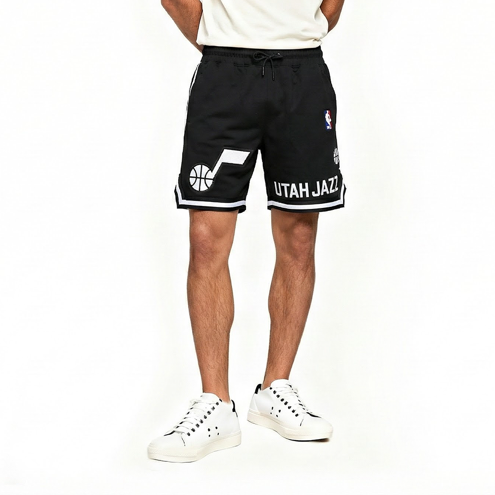 NBA UTAH JAZZ CLASSIC LOGO SHORT DE SPORT POUR HOMME (NOIR)
