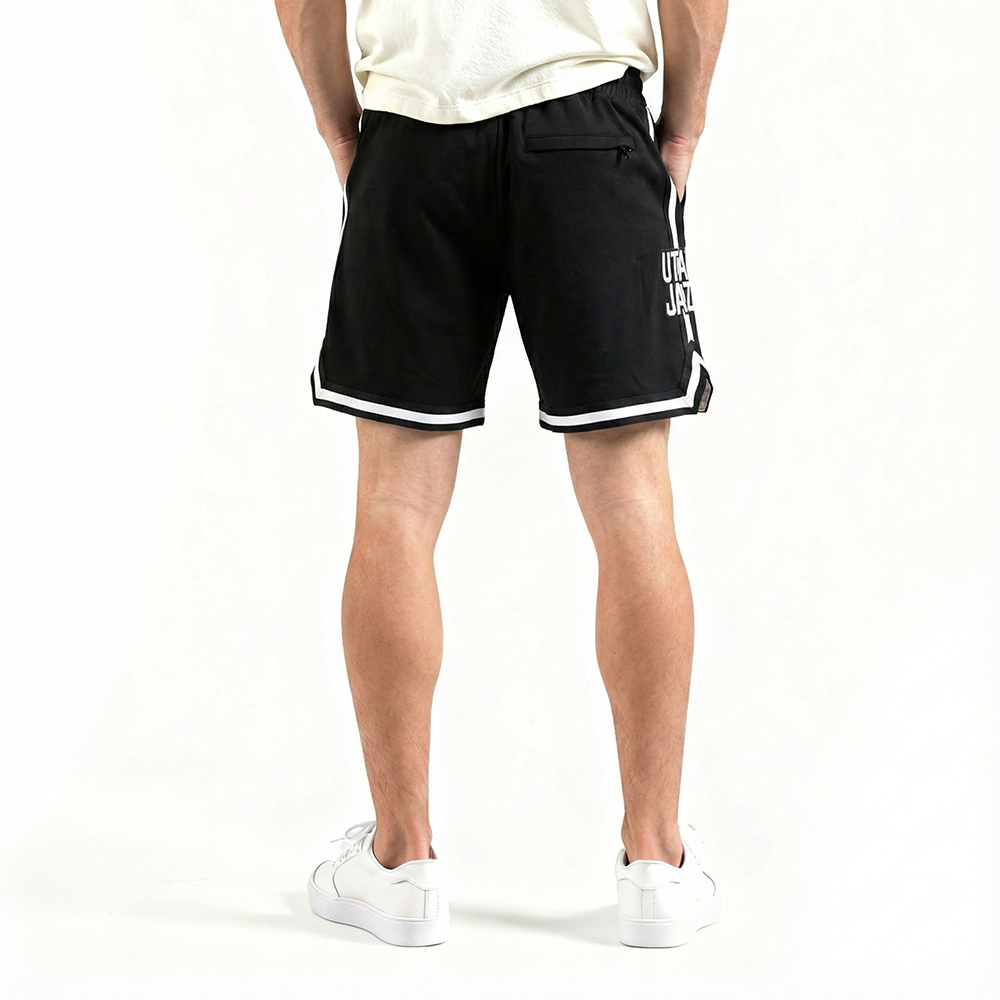 NBA UTAH JAZZ CLASSIC LOGO SHORT DE SPORT POUR HOMME (NOIR)