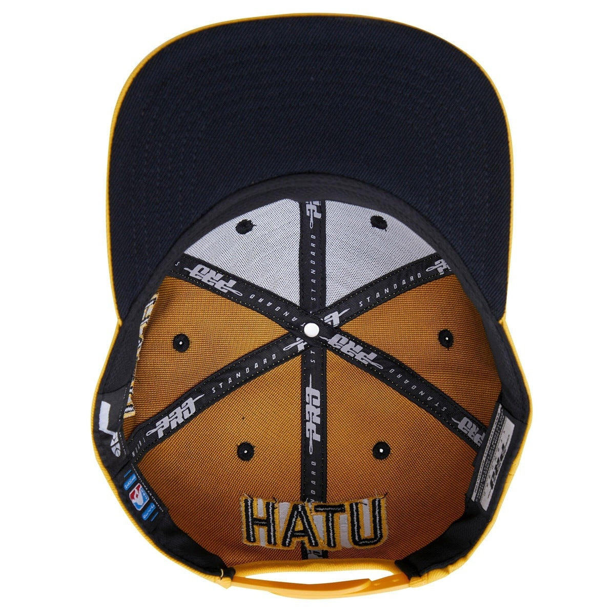 NBA UTAH JAZZ RETRO CLASSIC UNISEX LOGO WOOL SNAPBACK HAT (YELLOW)