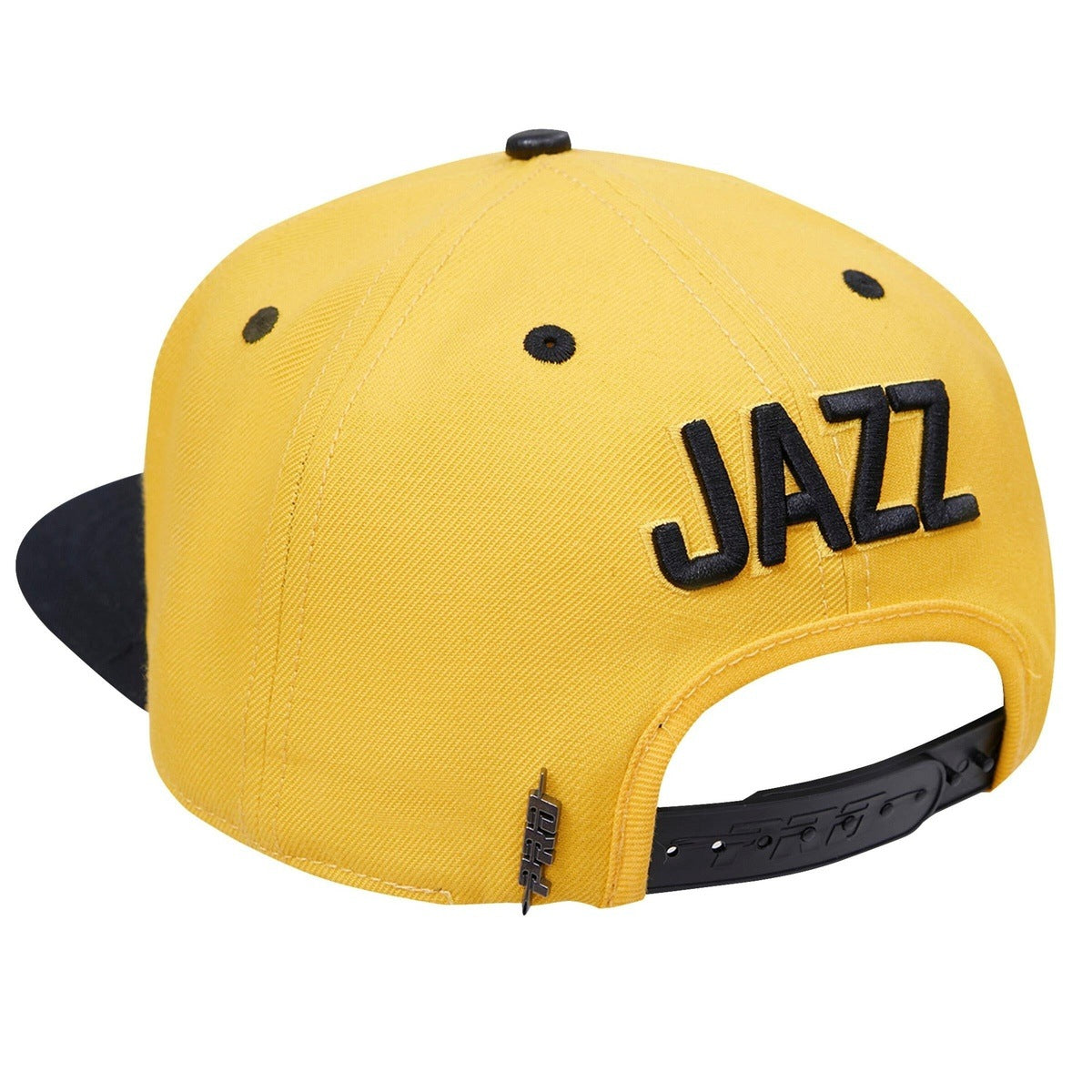 NBA UTAH JAZZ RETRO CLASSIC UNISEX PRIMARY LOGO WOOL SNAPBACK HAT (YELLOW/BLACK)