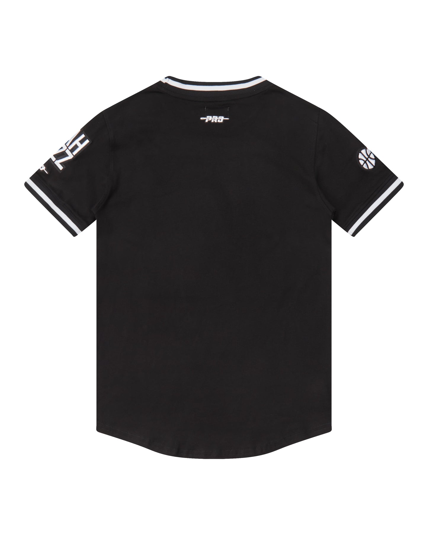 NBA UTAH JAZZ CLASSIC BIG BOYS SHORT SLEEVE STRIPED RIB TEE (BLACK)