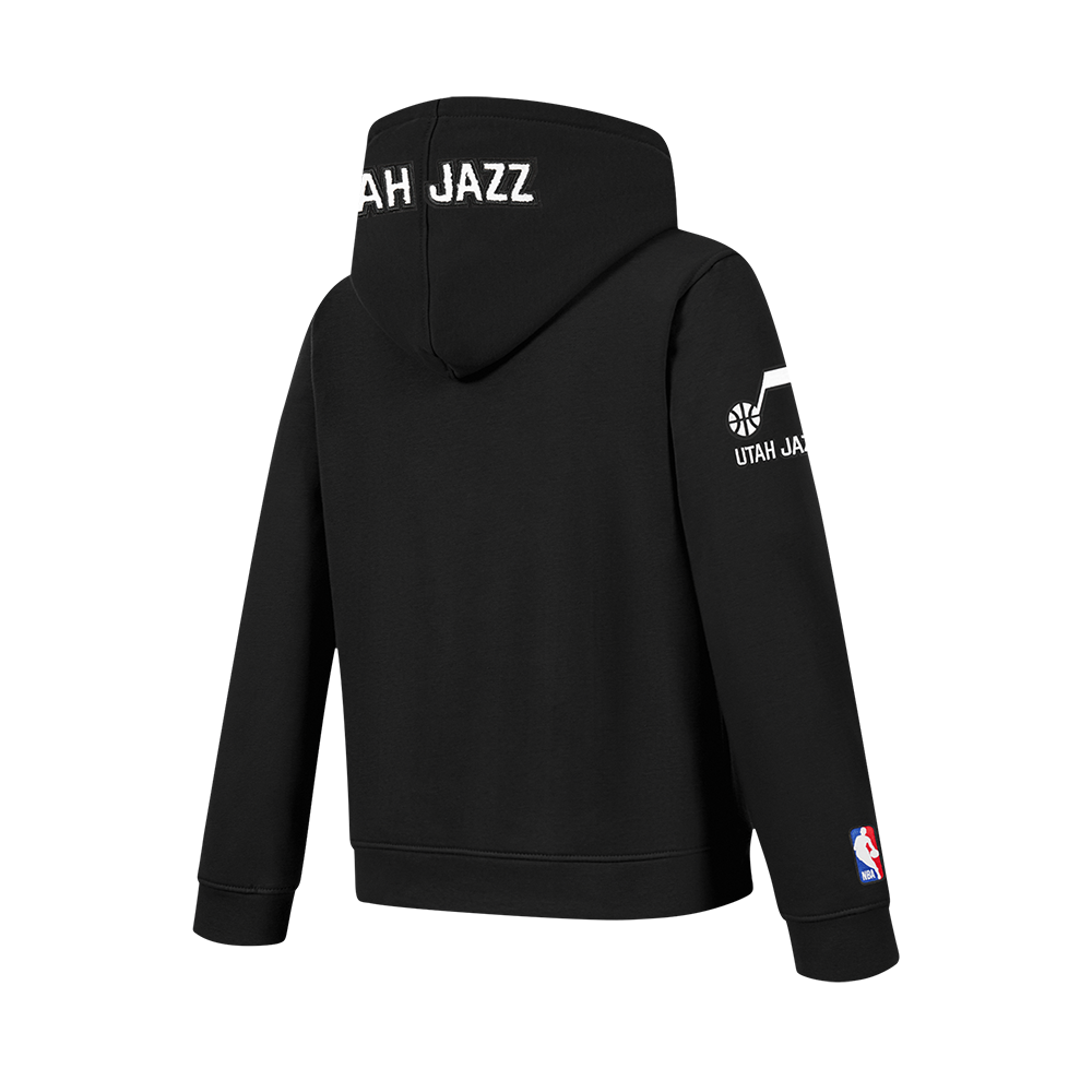 NBA UTAH JAZZ CLASSIC CHANDAIL À CAPUCHON EN MOLLETON À GLISSIÈRE POUR GARÇON JUNIOR (NOIR)