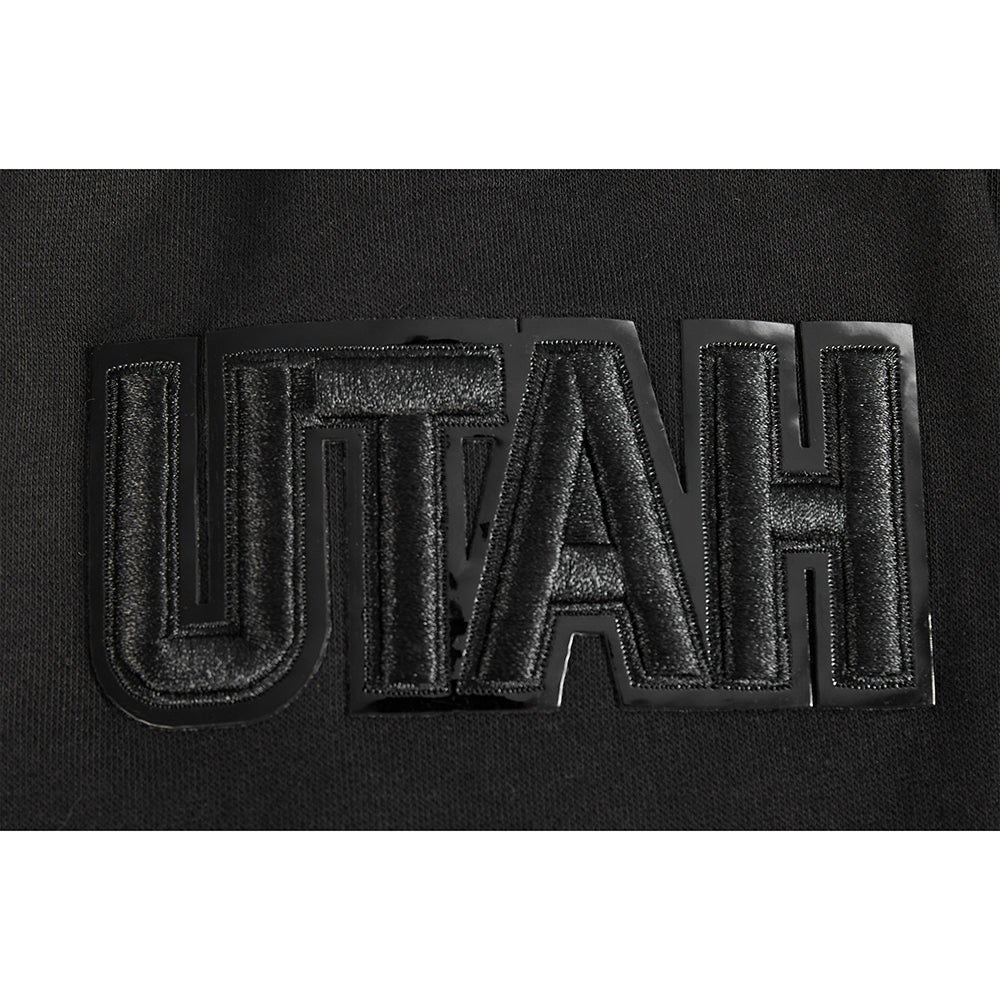 NBA UTAH JAZZ TRIPLE BLACK BIG BOY'S FLC PO HOODIE (BLACK)