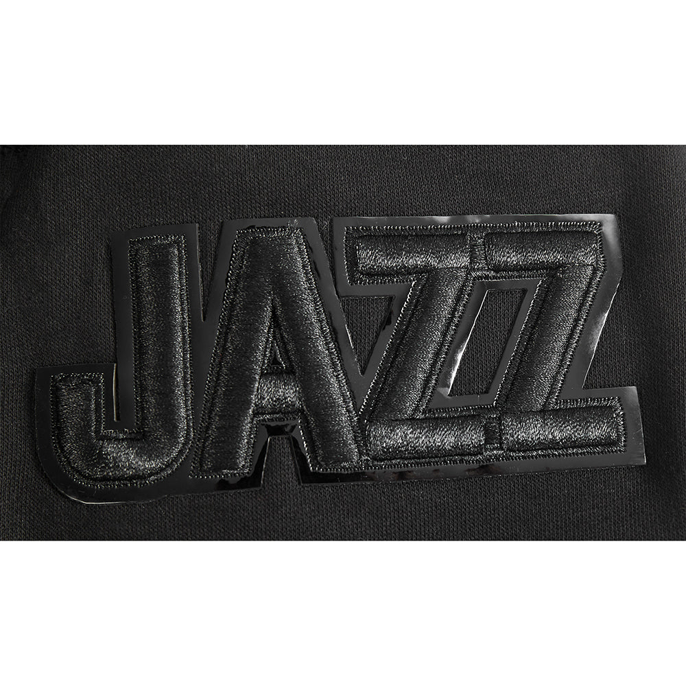 NBA UTAH JAZZ TRIPLE BLACK BIG BOY'S FLC PO HOODIE (BLACK)