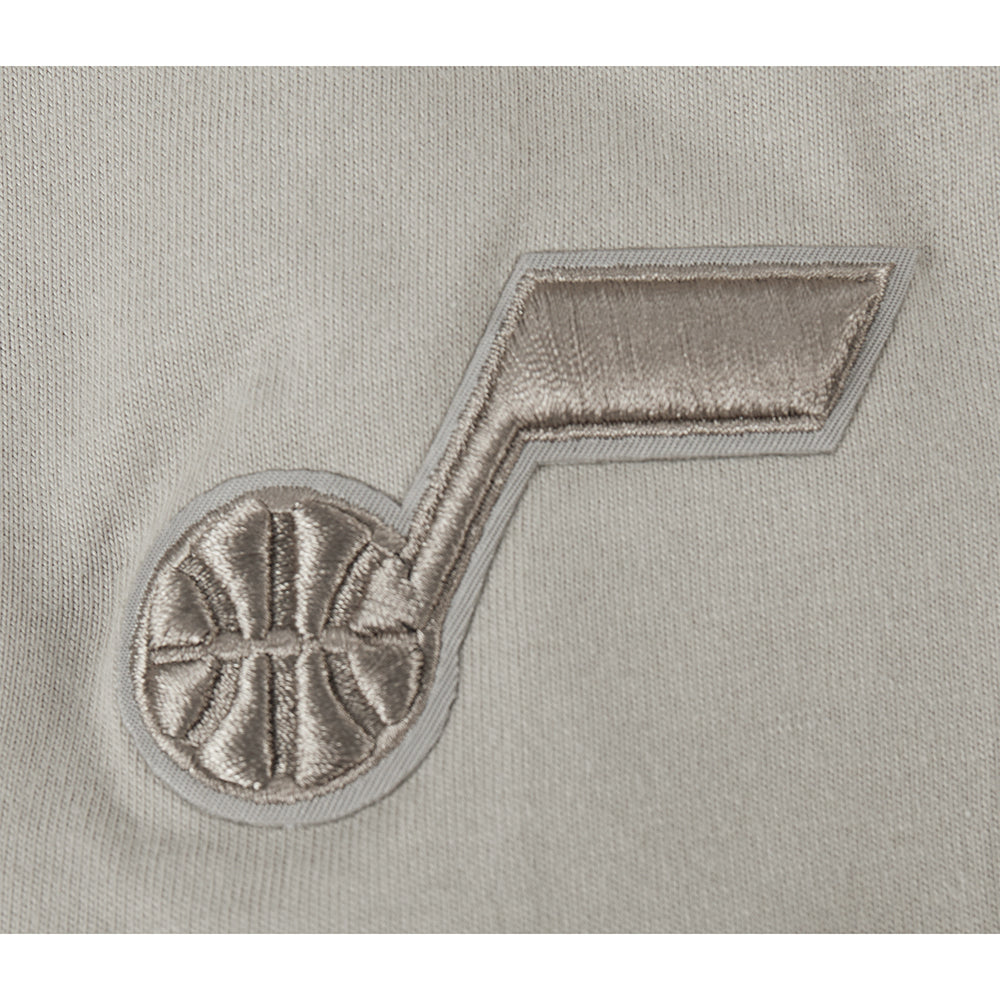 NBA UTAH JAZZ NEUTRAL BIG GIRL'S SS BOXY TEE (TAUPE)