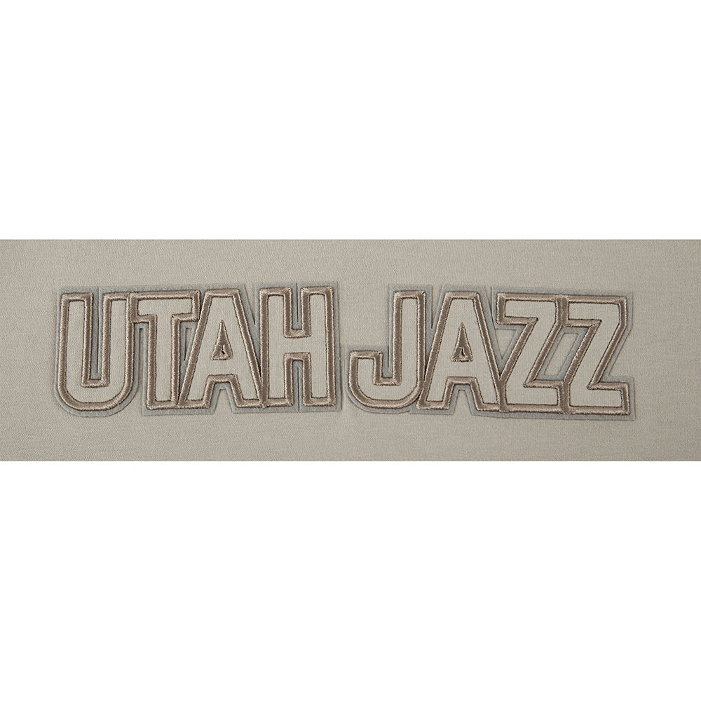 NBA UTAH JAZZ NEUTRAL BIG GIRL'S SS BOXY TEE (TAUPE)
