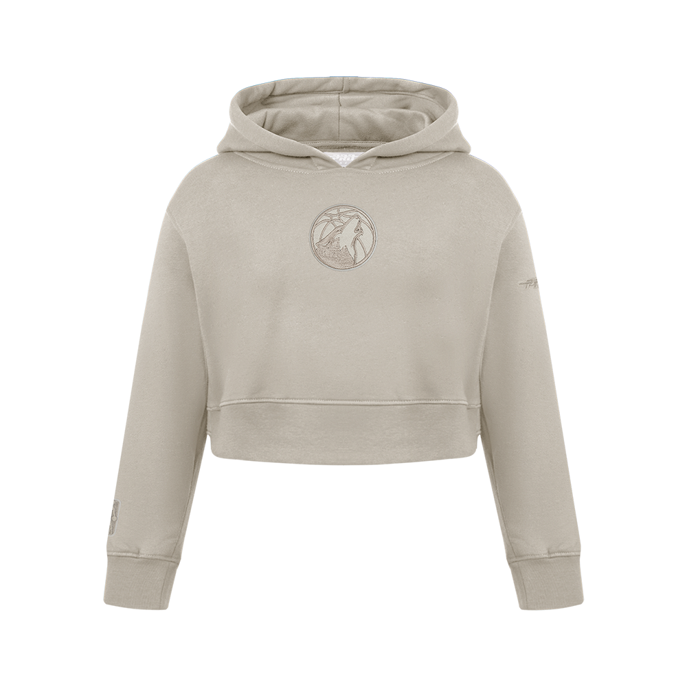 NBA UTAH JAZZ NEUTRAL BIG GIRL'S FLC PO HOODIE (TAUPE)