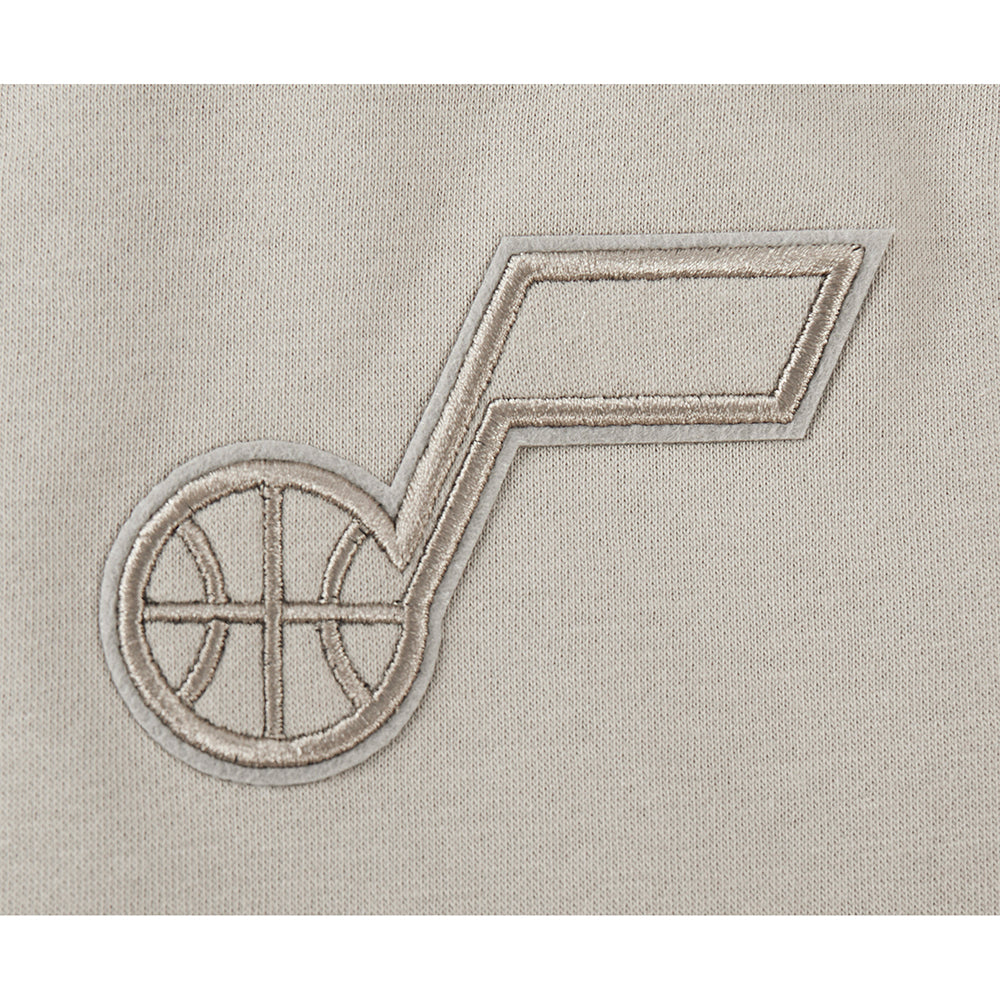 NBA UTAH JAZZ NEUTRAL BIG GIRL'S FLC PO HOODIE (TAUPE)